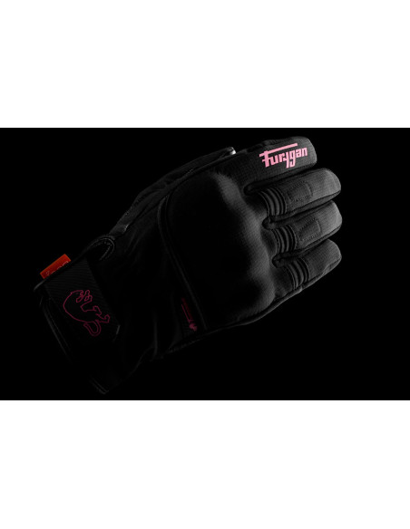 Gants Femme Furygan JET LADY ALL SEASONS D3O EVO - Noir Rose