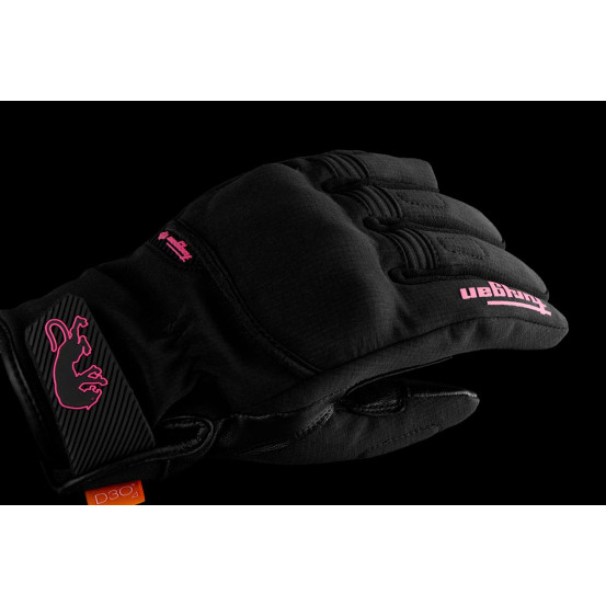Gants Femme Furygan JET LADY ALL SEASONS D3O EVO - Noir Rose