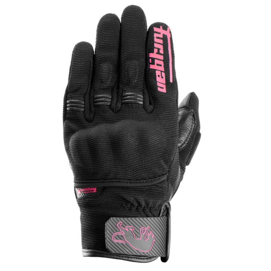 Gants Femme Furygan JET LADY D3O EVO - Noir Rose