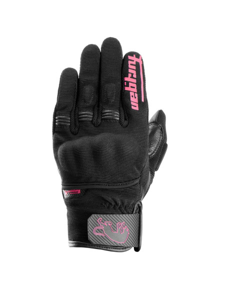 Gants Femme Furygan JET LADY D3O EVO - Noir Rose