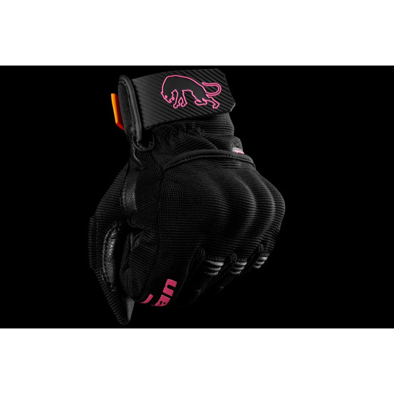 Gants Femme Furygan JET LADY D3O EVO - Noir Rose