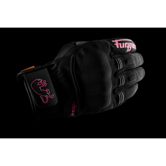 Gants Femme Furygan JET LADY D3O EVO - Noir Rose