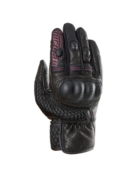 Gants Femme Furygan TD AIR LADY - Noir Blanc Rose