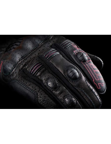 Gants Femme Furygan TD AIR LADY - Noir Blanc Rose