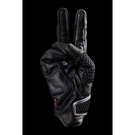 Gants Femme Furygan TD AIR LADY - Noir Blanc Rose