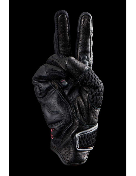 Gants Femme Furygan TD AIR LADY - Noir Blanc Rose