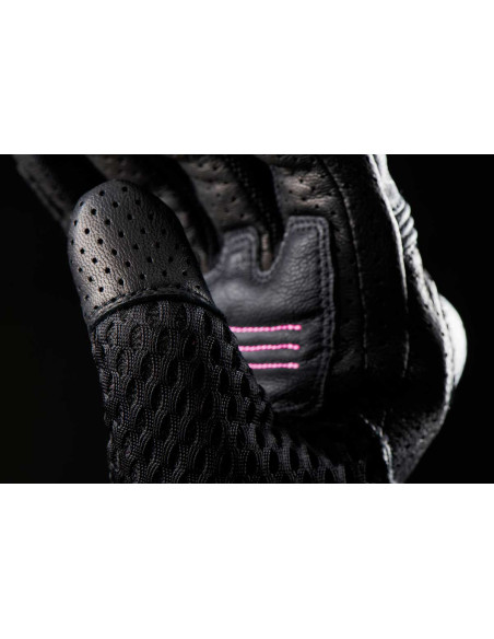 Gants Femme Furygan TD AIR LADY - Noir Blanc Rose