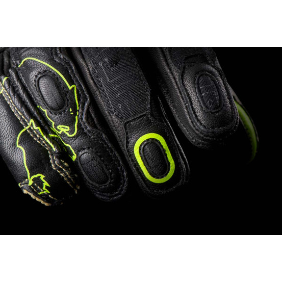 Gants Furygan STYG20 X KEVLAR - Noir Jaune Fluo Blanc