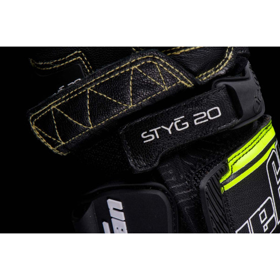 Gants Furygan STYG20 X KEVLAR - Noir Jaune Fluo Blanc