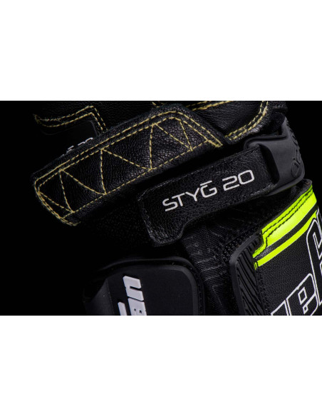 Gants Furygan STYG20 X KEVLAR - Noir Jaune Fluo Blanc