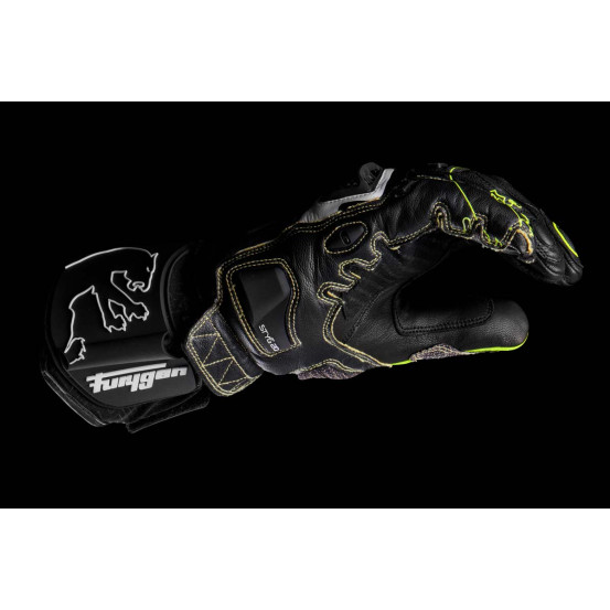 Gants Furygan STYG20 X KEVLAR - Noir Jaune Fluo Blanc