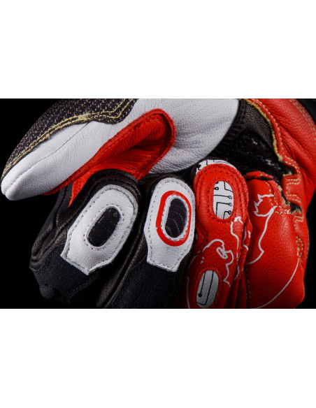 Gants Furygan STYG20 X KEVLAR - Noir Blanc Rouge