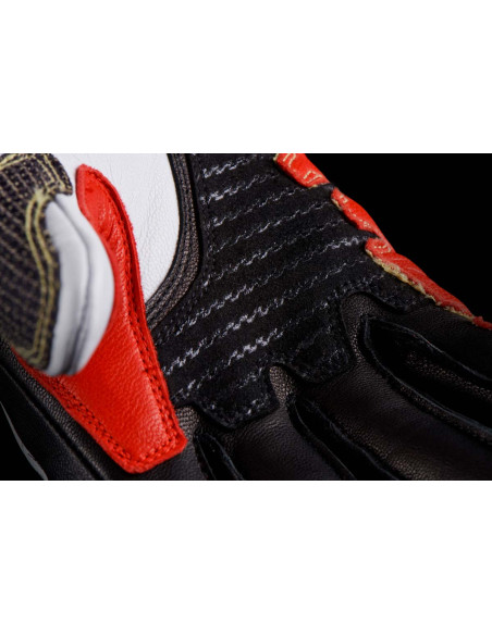 Gants Furygan STYG20 X KEVLAR - Noir Blanc Rouge