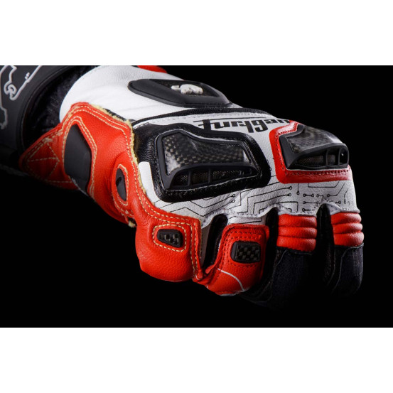 Gants Furygan STYG20 X KEVLAR - Noir Blanc Rouge