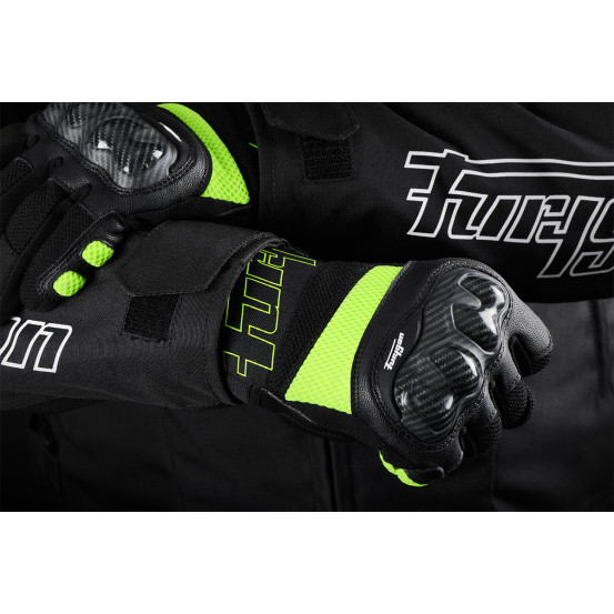 Gants Furygan GALAX EVO - Noir Jaune Fluo
