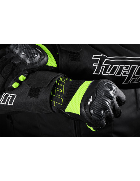 Gants Furygan GALAX EVO - Noir Jaune Fluo
