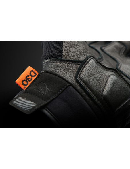 Gants Furygan JET D3O EVO - Noir Vert Fluo