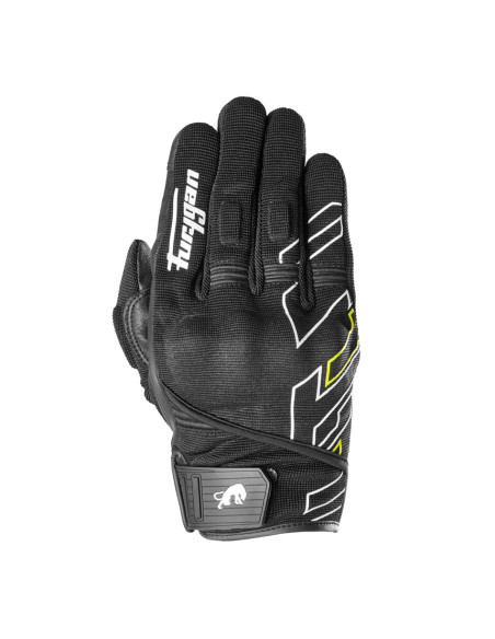 Gants Furygan JET NEON D3O - Noir Blanc Jaune Fluo