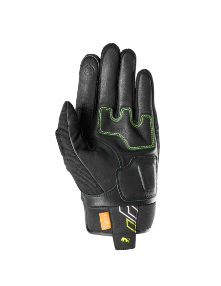 Gants Furygan JET NEON D3O - Noir Blanc Jaune Fluo