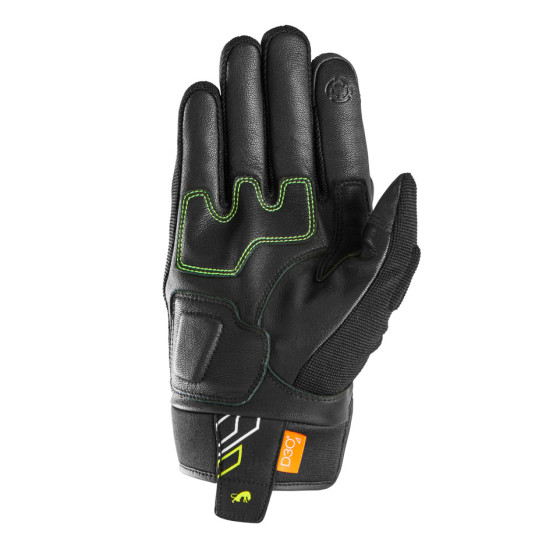 Gants Furygan JET NEON D3O - Noir Blanc Jaune Fluo