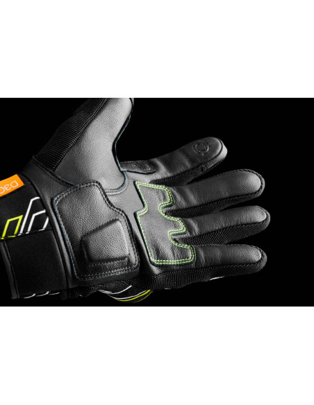 Gants Furygan JET NEON D3O - Noir Blanc Jaune Fluo