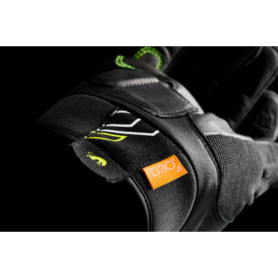 Gants Furygan JET NEON D3O - Noir Blanc Jaune Fluo
