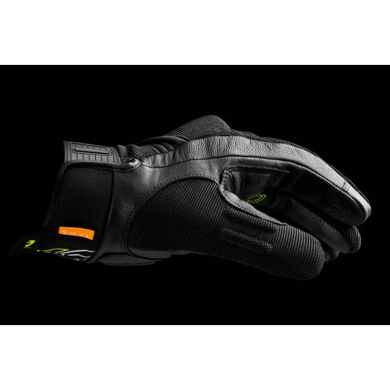 Gants Furygan JET NEON D3O - Noir Blanc Jaune Fluo