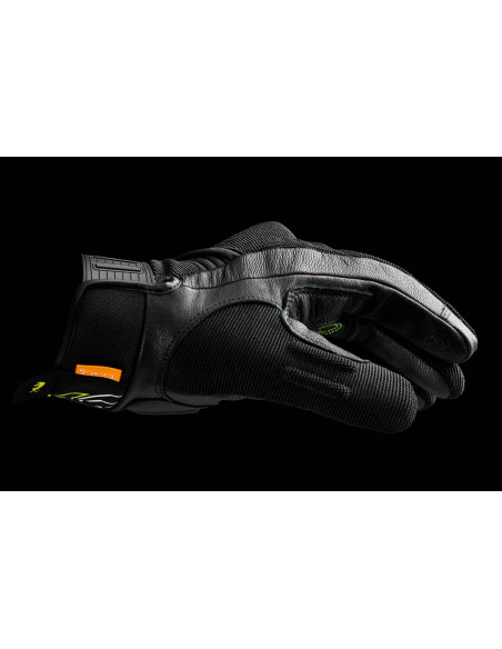Gants Furygan JET NEON D3O - Noir Blanc Jaune Fluo