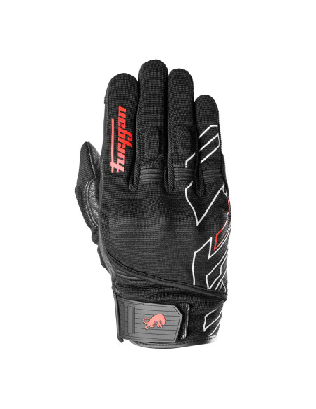 Gants Furygan JET NEON D3O - Noir Blanc Rouge