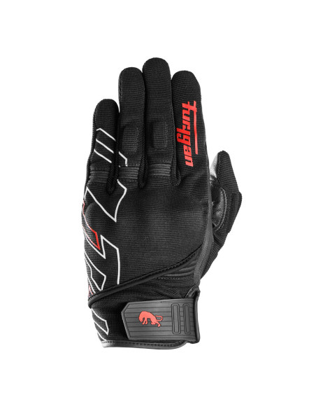 Gants Furygan JET NEON D3O - Noir Blanc Rouge