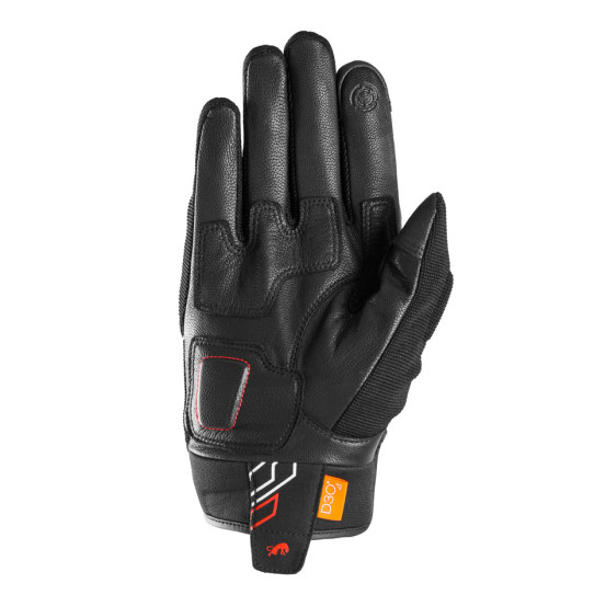 Gants Furygan JET NEON D3O - Noir Blanc Rouge