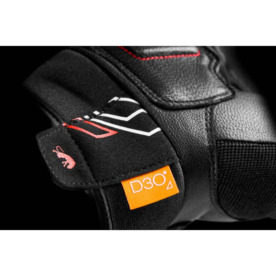 Gants Furygan JET NEON D3O - Noir Blanc Rouge