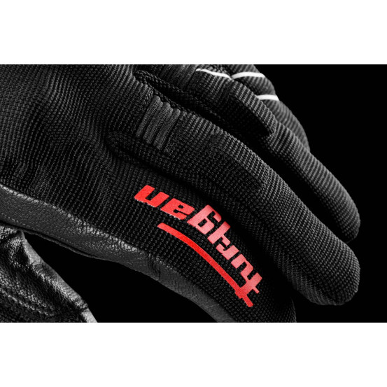 Gants Furygan JET NEON D3O - Noir Blanc Rouge