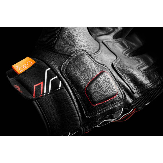 Gants Furygan JET NEON D3O - Noir Blanc Rouge