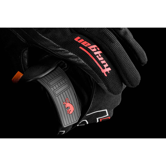 Gants Furygan JET NEON D3O - Noir Blanc Rouge