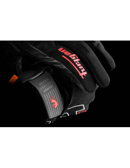 Gants Furygan JET NEON D3O - Noir Blanc Rouge