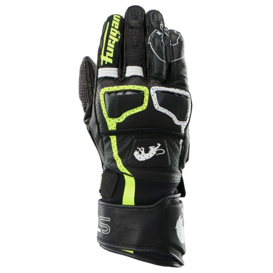Gants Furygan STYG15 VENTED - Noir Blanc Jaune Fluo
