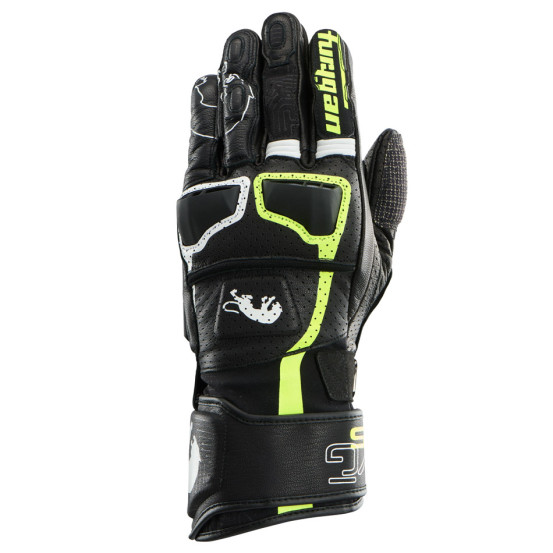 Gants Furygan STYG15 VENTED - Noir Blanc Jaune Fluo