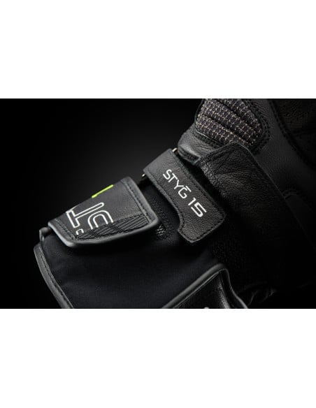 Gants Furygan STYG15 VENTED - Noir Blanc Jaune Fluo