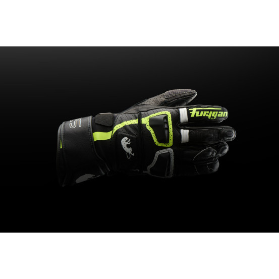 Gants Furygan STYG15 VENTED - Noir Blanc Jaune Fluo