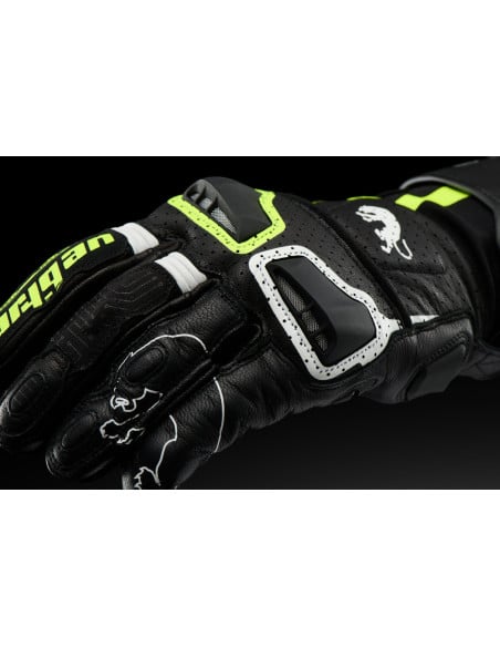 Gants Furygan STYG15 VENTED - Noir Blanc Jaune Fluo