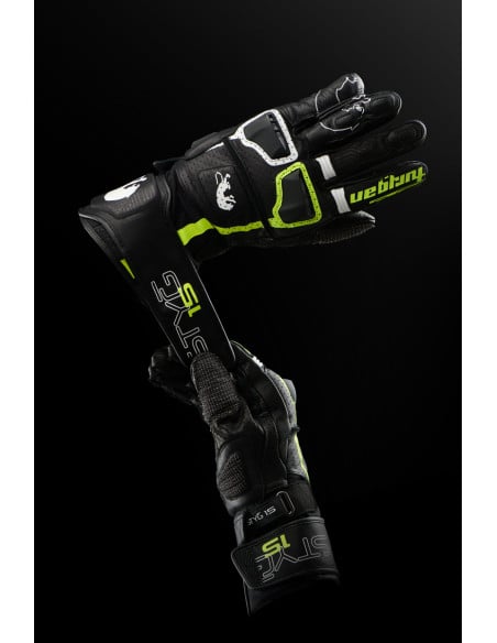Gants Furygan STYG15 VENTED - Noir Blanc Jaune Fluo