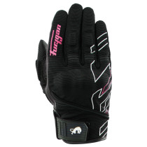 Gants Femme Furygan JET NEON D3O LADY - Noir Blanc Rose