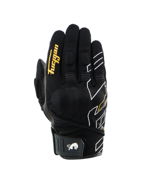 Gants Femme Furygan JET NEON D3O LADY - Noir Blanc Or