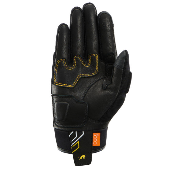 Gants Femme Furygan JET NEON D3O LADY - Noir Blanc Or