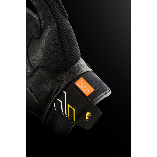 Gants Femme Furygan JET NEON D3O LADY - Noir Blanc Or