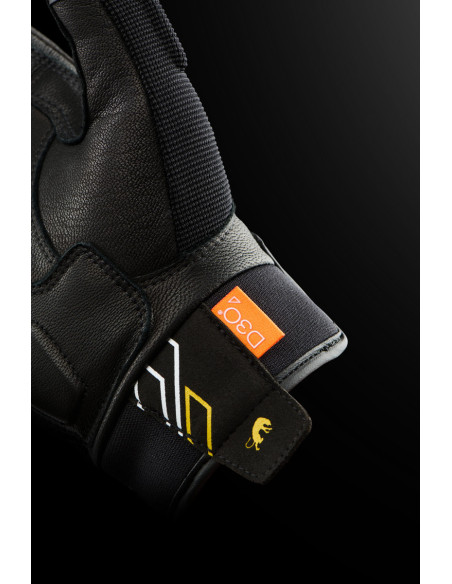 Gants Femme Furygan JET NEON D3O LADY - Noir Blanc Or