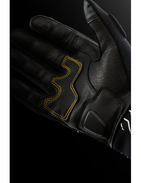 Gants Femme Furygan JET NEON D3O LADY - Noir Blanc Or