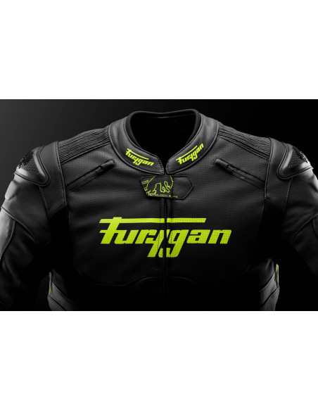 Blouson Furygan RAPTOR EVO 3 - Noir Jaune Fluo
