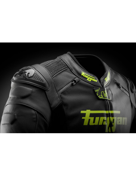 Blouson Furygan RAPTOR EVO 3 - Noir Jaune Fluo